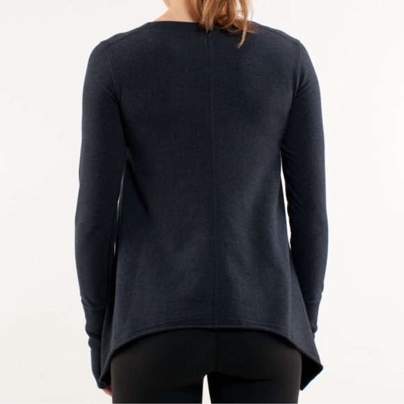 Lululemon Tea Lounge Pullover Heathered Deep Navy - Picture 2 of 12